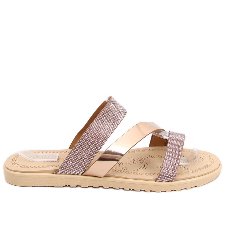 Diarra Champagne tofflor för kvinnor rosa gyllene