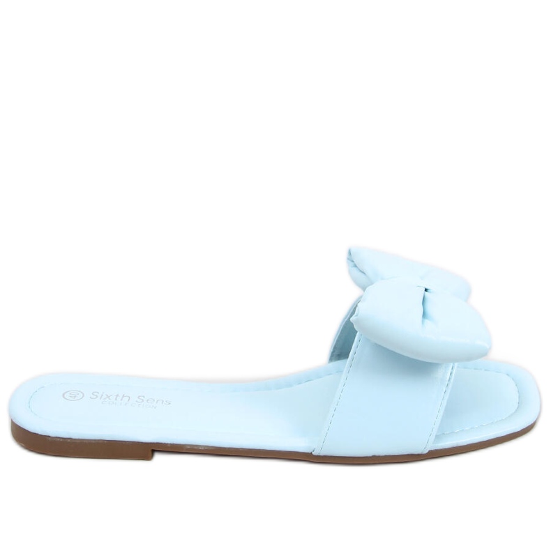 Mili Blue tofflor med rosett blå