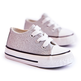 Barnsneakers Knyt Silver Wella