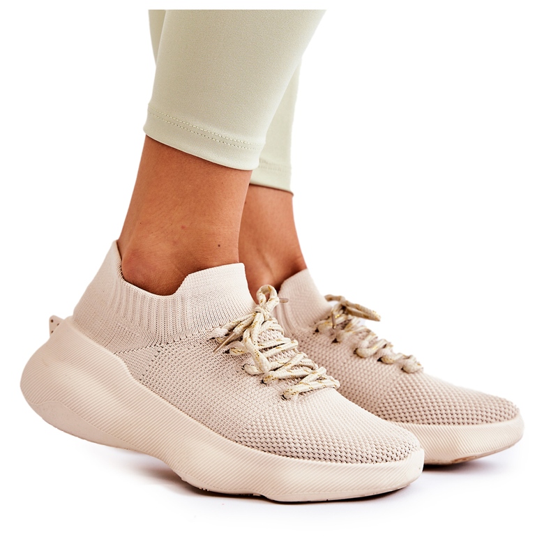 Ljusbeige Dalmiro Slip-on sportskor för kvinnor