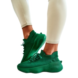 PS1 Gröna Dalmiro Gröna Slip-On Sportskor för kvinnor