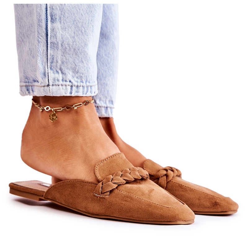 FB1 Damtofflor Mocka Beige Olena brun