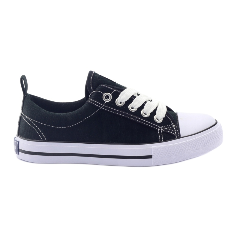 American Club Svarta amerikanska LH20 svarta sneakers vit