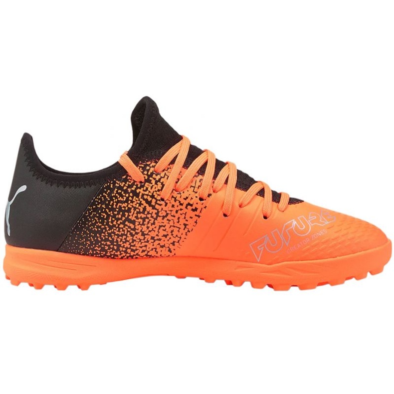 Fotbollsskor Puma Future Z 4.3 Tt Jr 106780 01 orange apelsiner och röda