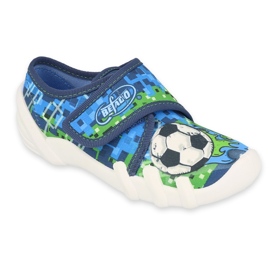 Befado barnskor 273X337 marinblå blå mångfärgad grön