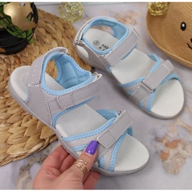 American Club Jr.AM898A kardborresandaler grå