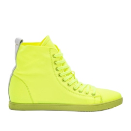 Karitas gröna ankelsneakers i neon