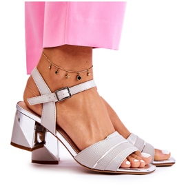 Sergio Leone Silver Corane Sandaler På En Stång