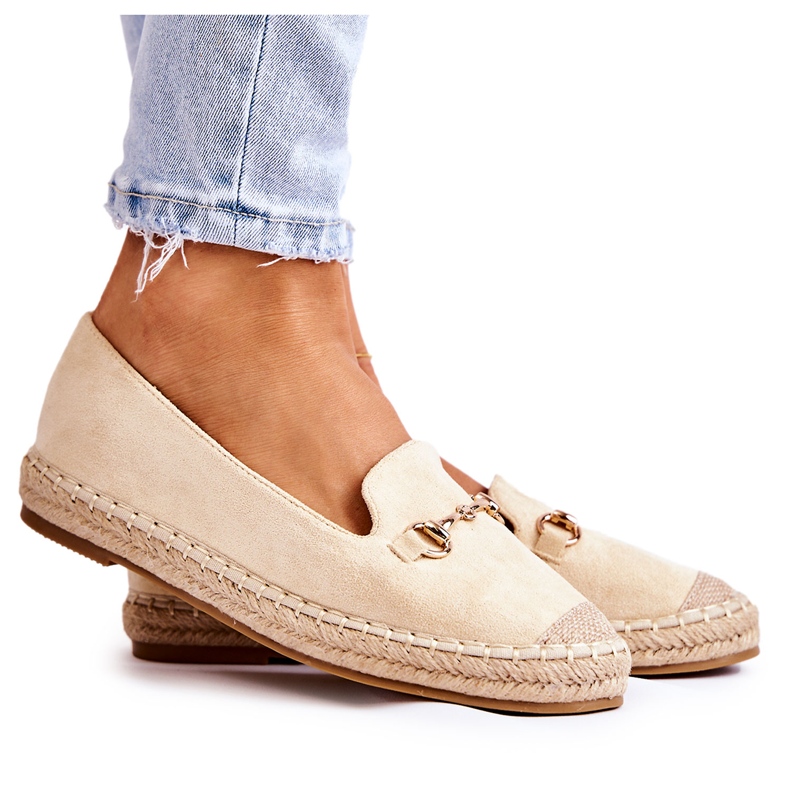 S.Barski Klassiska Slip-on Espadrilles för kvinnor Beige Oresa