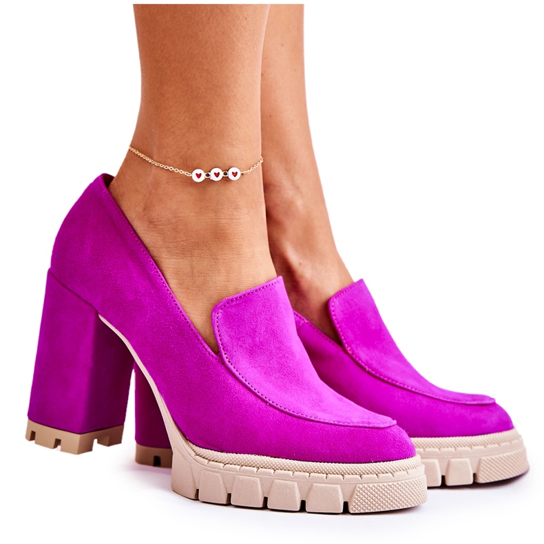 Fashionabla Pumps On The Lewski Shoes 3196 Fuchsia Platform rosa
