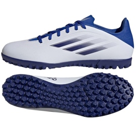 Adidas X Speedflow.4 Tf M GW7531 fotbollsskor mångfärgad vit