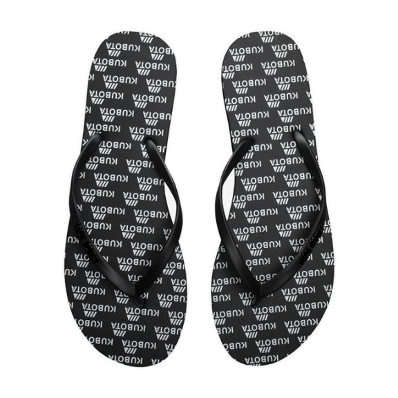 Kubota KUB7 svarta gummiflip-flops