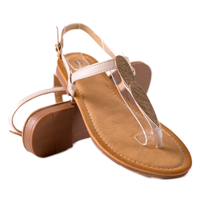 SHELOVET Japanska sandaler beige