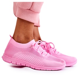 FM1 Kvinnors rosa Sequro Slip On Sportskor