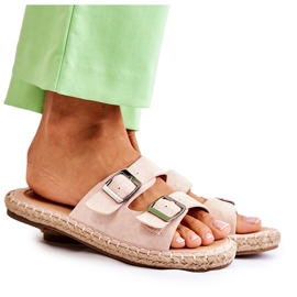 Klassiska mocka tofflor dam Beige Casilda