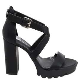 Sandaler på Spencer Black-plattformen svart