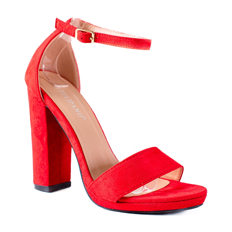 SHELOVET Höga Sandaler På En Stång röd
