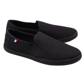 Svarta Atletico slip-on sneakers för män