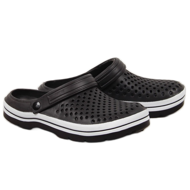 News Svarta genombrutna skumtofflor för män NYHETER