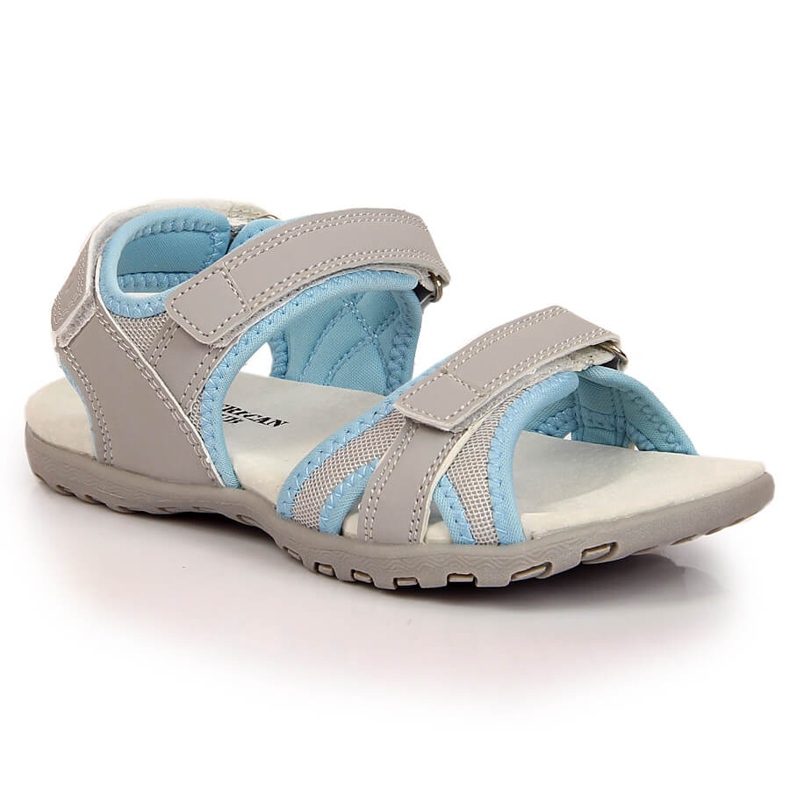 Grå American Club sport flicksandaler