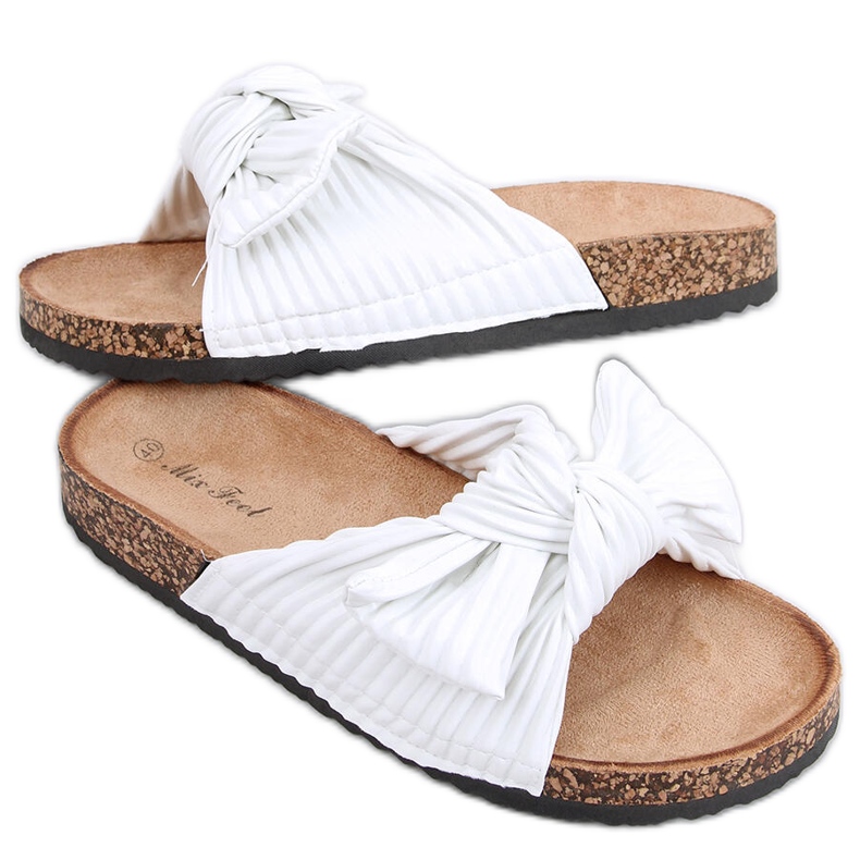 Moss White korktofflor vit