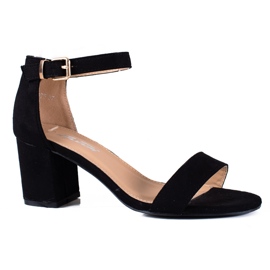 SHELOVET Svarta damsandaler