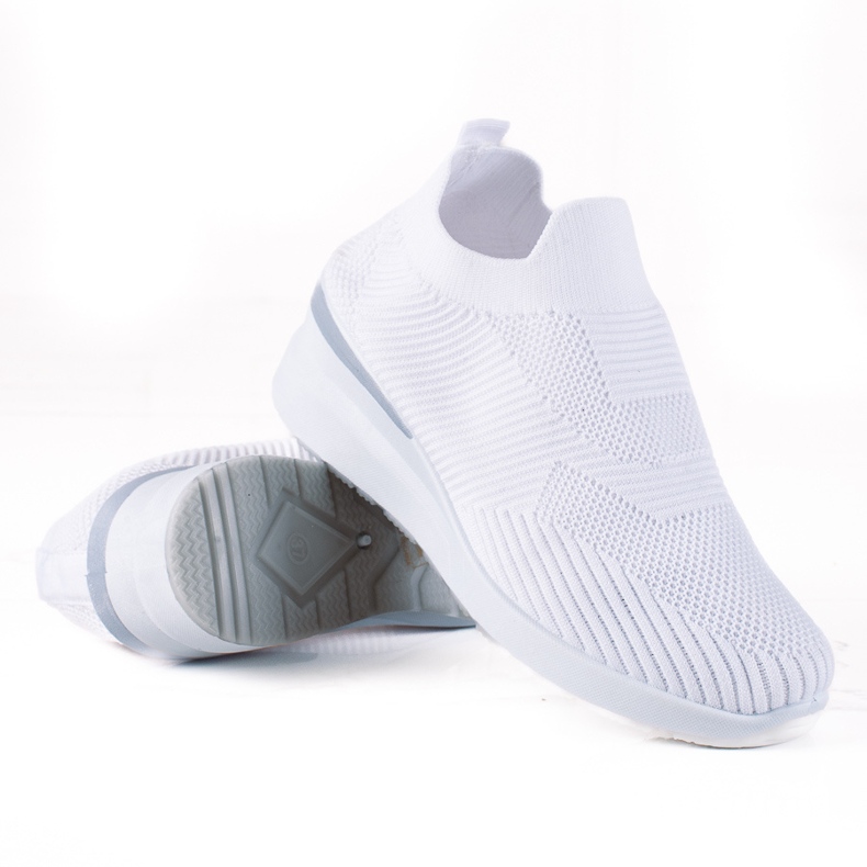 SHELOVET Wedge Slip-On skor vit