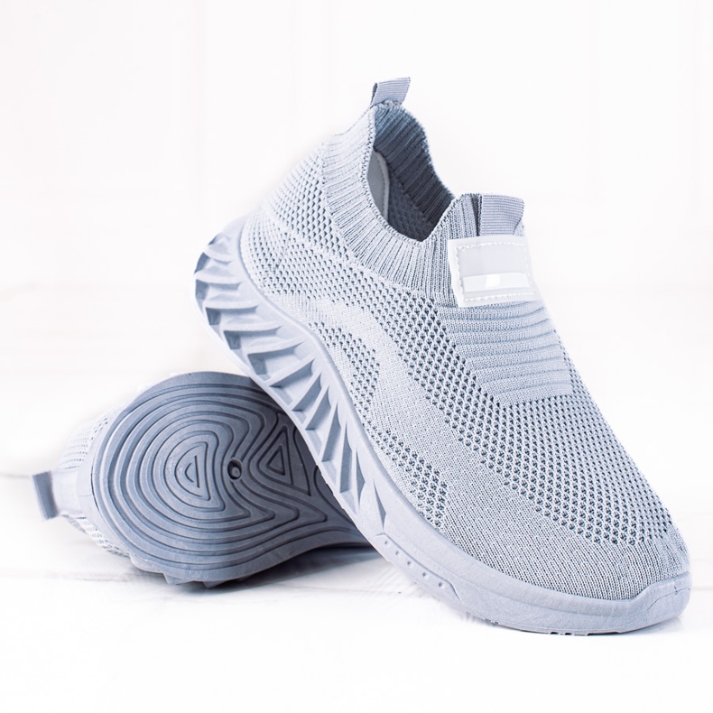 SHELOVET Slip-on sportskor grå