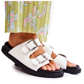 PJ1 Klassiska vita tofflor för kvinnor Weston