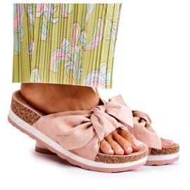 PG1 Tofflor På Den Så Bekväm Rosa Plattformen