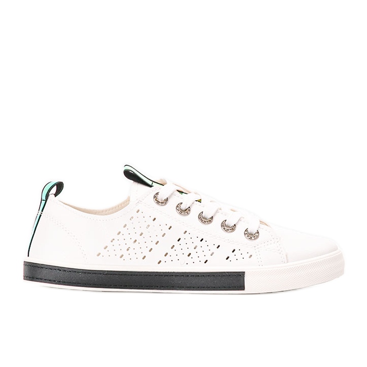 Impi svarta och vita sneakers för kvinnor