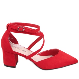 Sandra Röda höga klackar