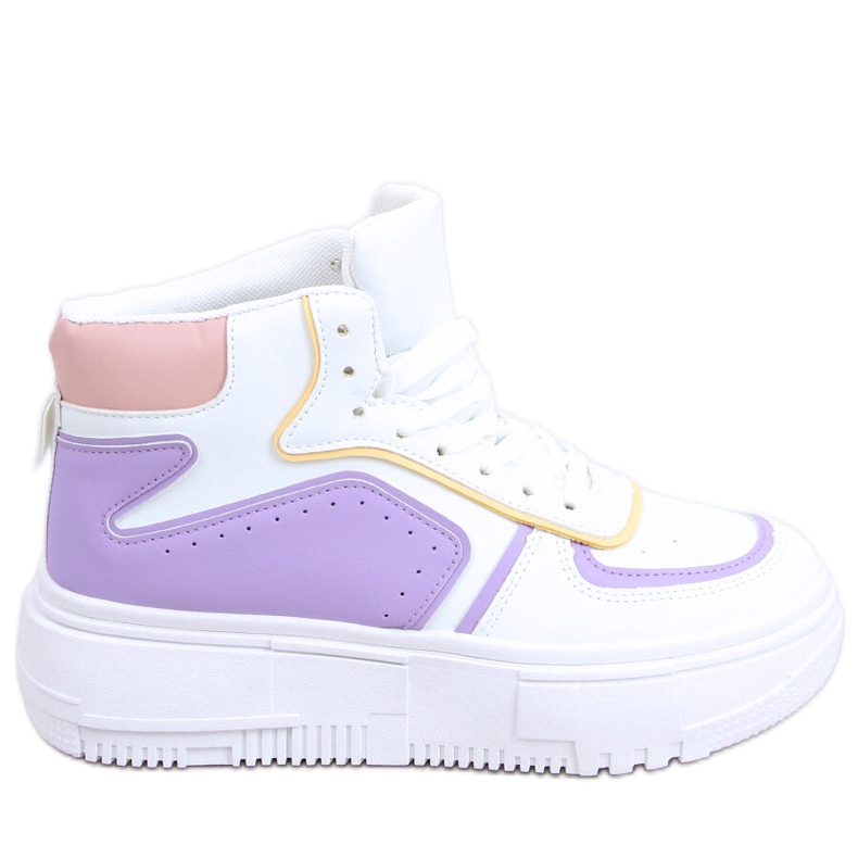 Storm WHITE / LILA high-top sneakers vit mångfärgad
