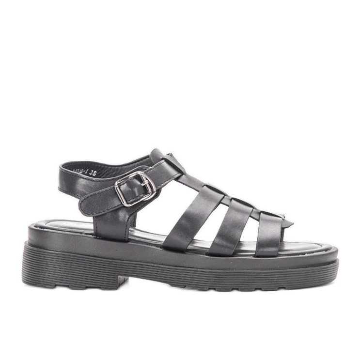 Bradams svarta damsandaler