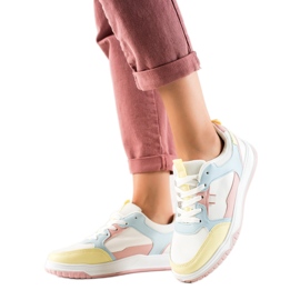 SHELOVET Färgglada sportskor vit mångfärgad