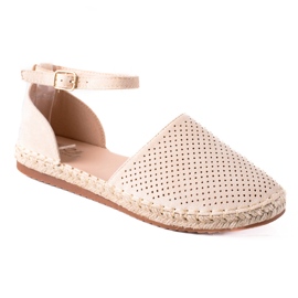 SHELOVET Openwork Espadrilles brun