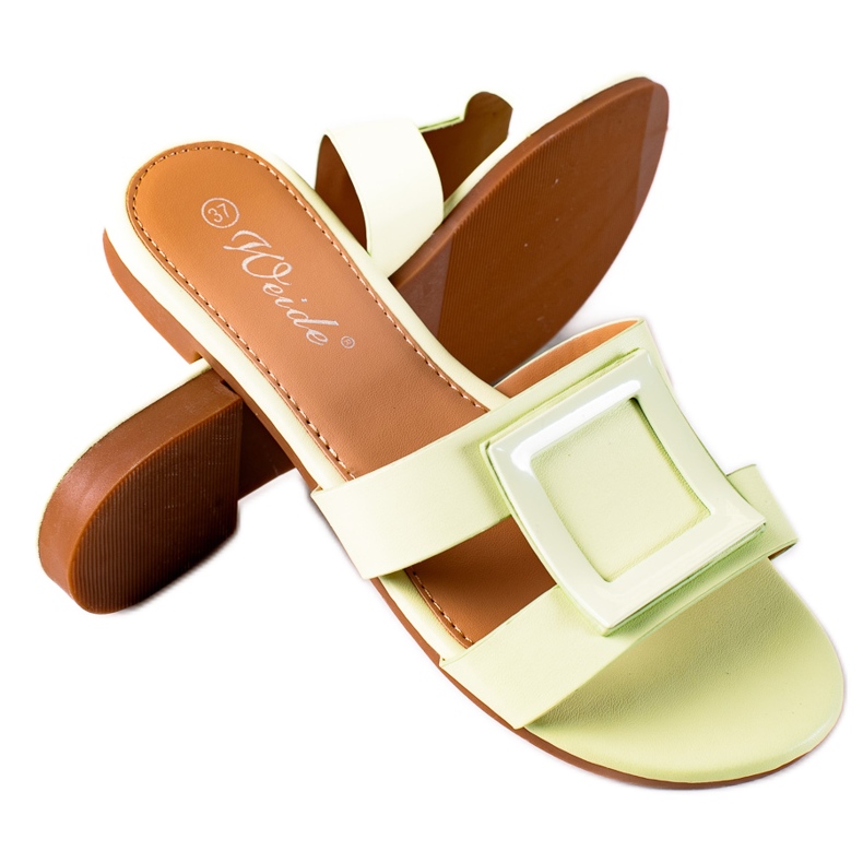 SHELOVET Klassiska damtofflor grön