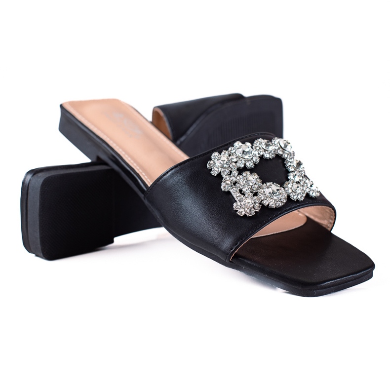 SHELOVET Eleganta tofflor svart