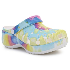 Crocs Classic Platform Tie Dye Grafisk Clog Wedge W 207151-94S blå