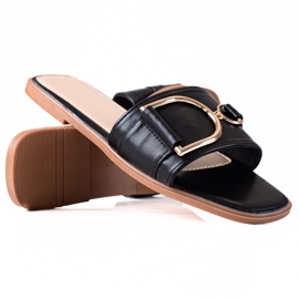 SHELOVET Eleganta tofflor svart