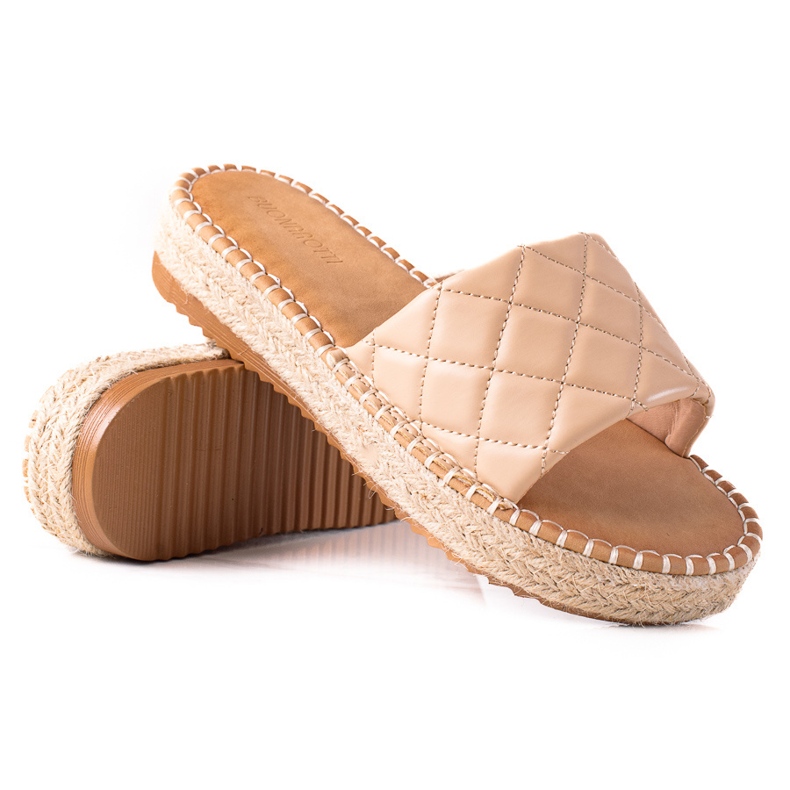 SHELOVET Tofflor På Plattformen brun