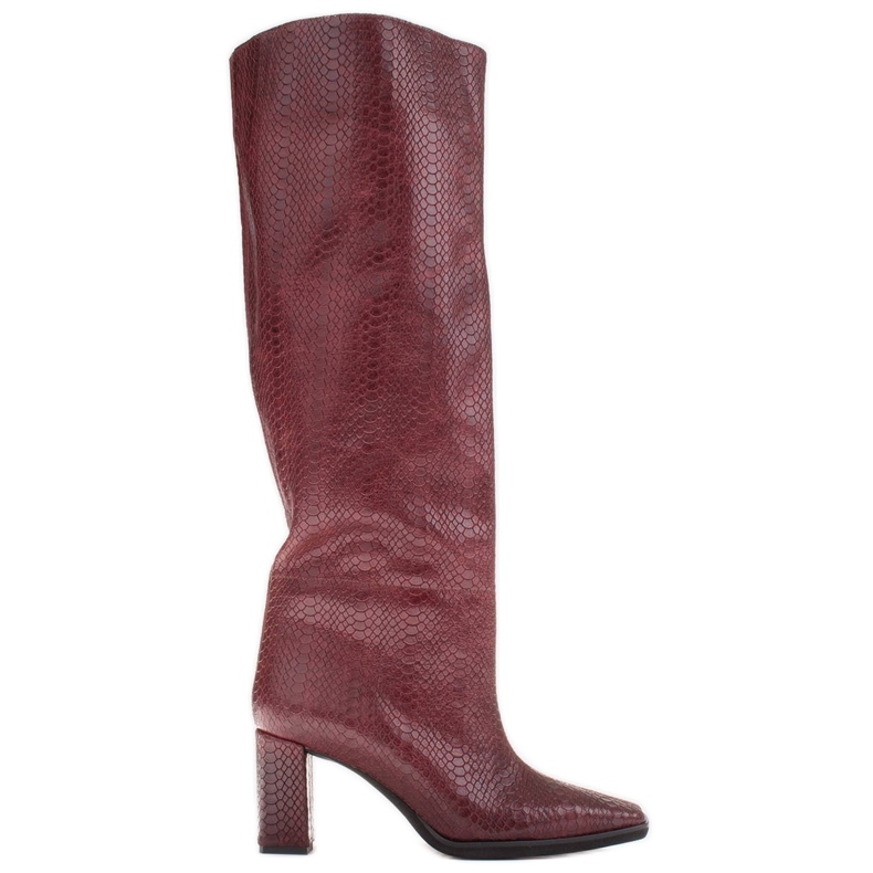 Marco Shoes Kate boots med bredare ovandel röd mångfärgad