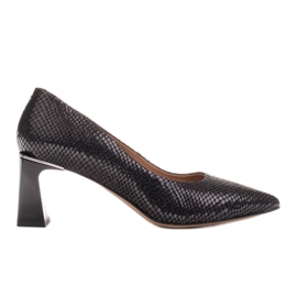 Marco Shoes Pumps i naturlig mocka svart