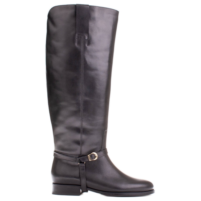 Marco Shoes Skinnstövlar för en bred vad svart