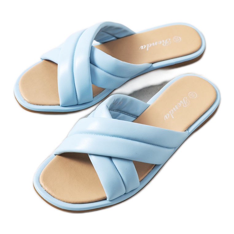 Blå Thines-tofflor för kvinnor