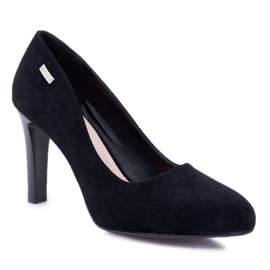 Dam Pumps Black On a Heel Mocka Sergio Leone Campbell svart