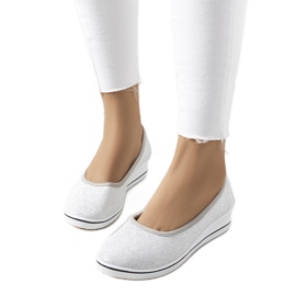 Silver wedge sneakers Friis silver-