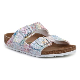 Birkenstock Arizona Kids Flashy Hologram Silver flipflops 1022173 mångfärgad
