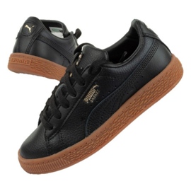 Puma Basket Classic Gum Jr 366669 01 skor svart