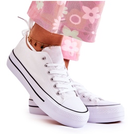 FS3 Klassiska sneakers för kvinnor på plattformen Vit Conelle